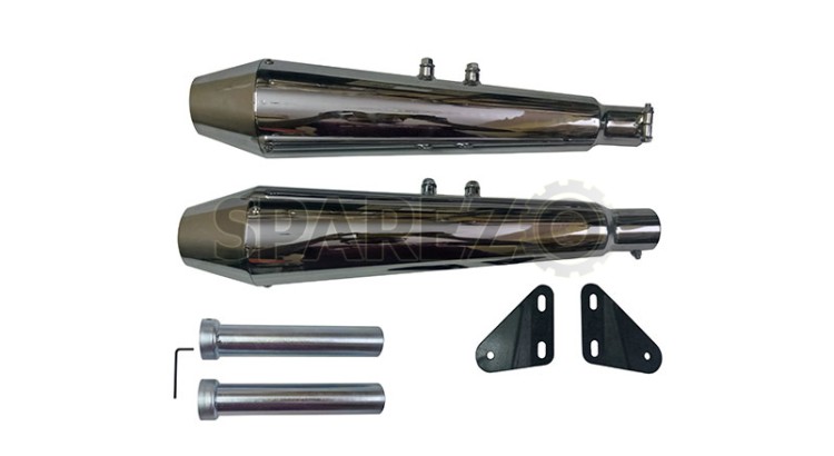 Royal Enfield GT Continental 650cc Exhaust Muffler Silencer With DB Killer - SPAREZO